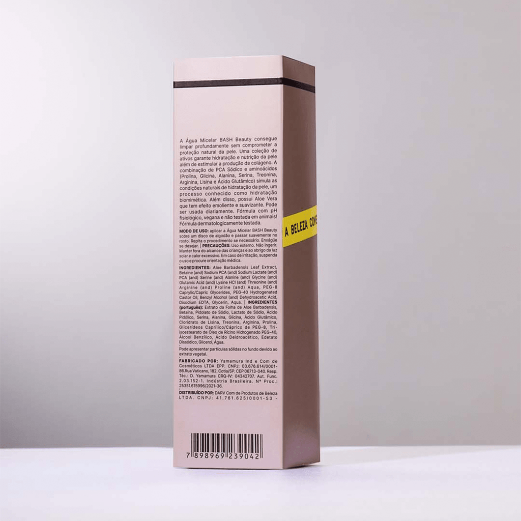 Água Micelar 200 ml - BashBeauty