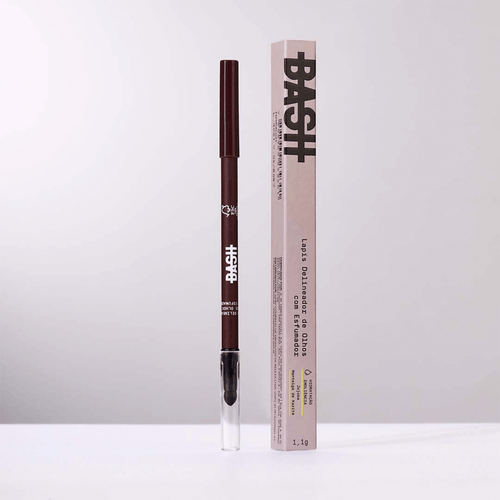 Lápis Delineador de Olhos com Esfumador Marrom - BashBeauty