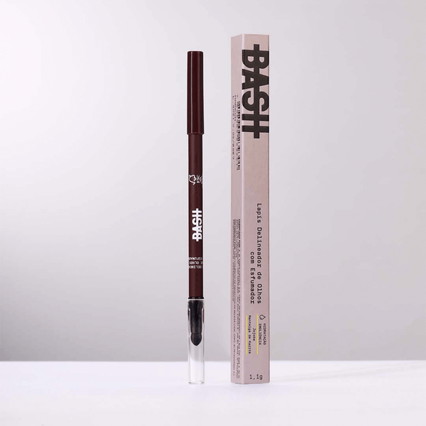 Lápis Delineador de Olhos com Esfumador Marrom - BashBeauty