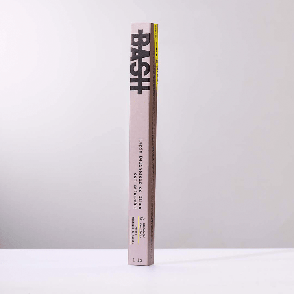 Lápis Delineador de Olhos com Esfumador Preto - BashBeauty