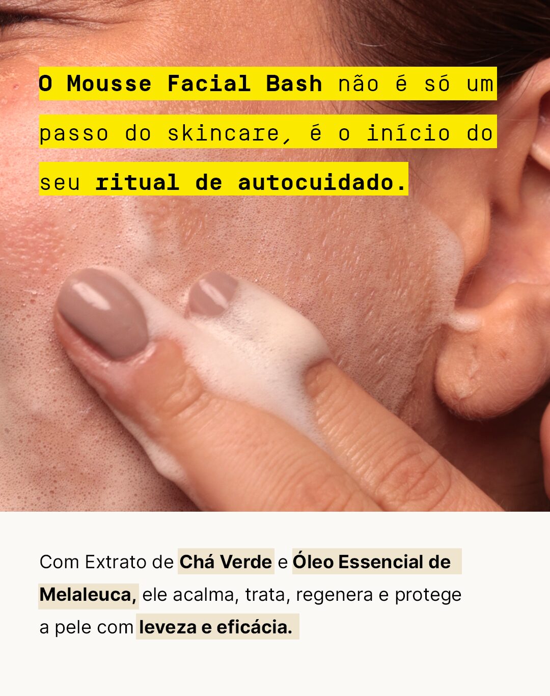 Mousse de Limpeza Facial Controle da Oleosidade 155ml - BashBeauty