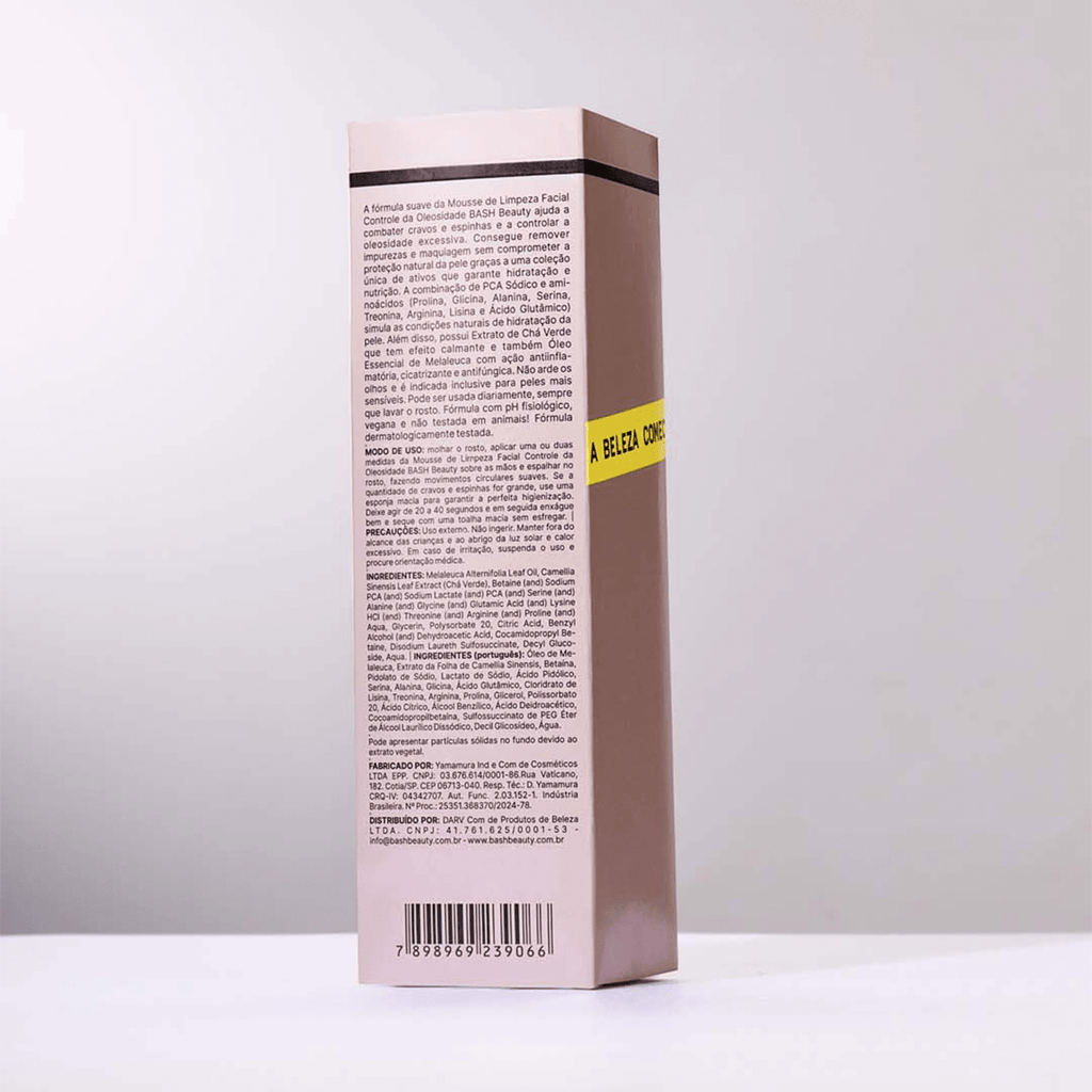 Mousse de Limpeza Facial Controle da Oleosidade 155ml - BashBeauty