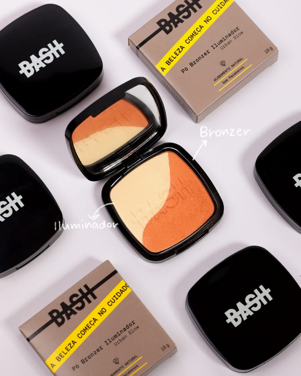Pó Bronzer e Iluminador - BashBeauty